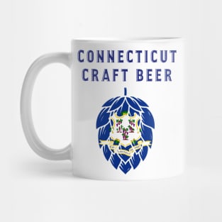 Connecticut State Flag United States of Craft Beer Mug